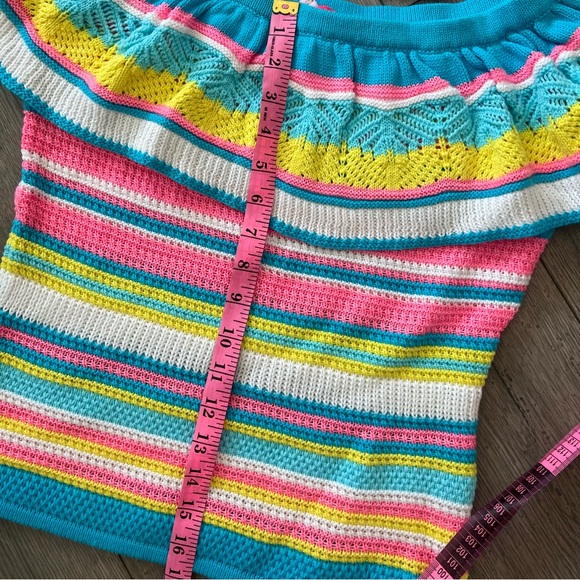 NWT Lilly Pulitzer Canaria Off Shoulder Sweater Top S - Picture 5 of 5